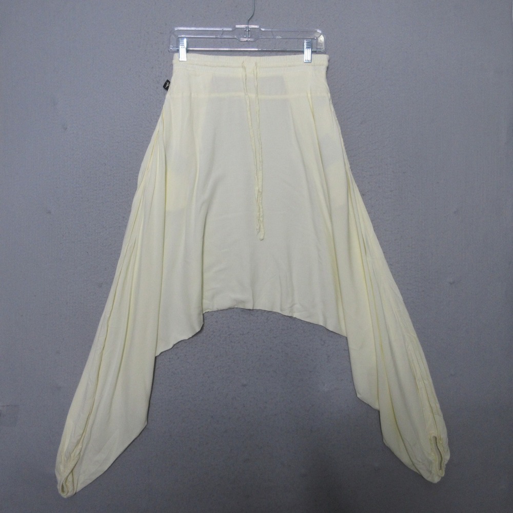 Buddha Pants Harem XS Savannah Pant Cream Cotton Drop Crotch Boho Yoga Meditate
